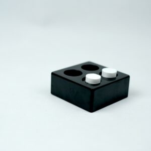 ถาดเรซิ่น ใส่ผ้าอัดเม็ด แบบ 2 ช่อง Resin tray towels