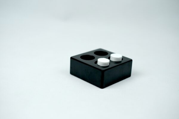 ถาดเรซิ่น ใส่ผ้าอัดเม็ด แบบ 2 ช่อง Resin tray towels
