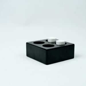 ถาดเรซิ่น ใส่ผ้าอัดเม็ด แบบ 2 ช่อง Resin tray towels