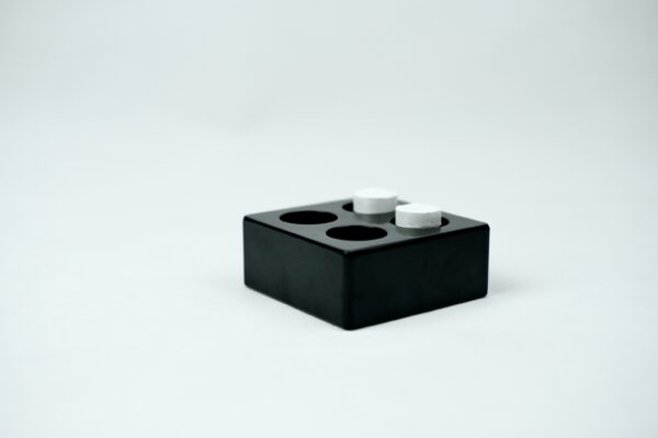 ถาดเรซิ่น ใส่ผ้าอัดเม็ด แบบ 2 ช่อง Resin tray towels