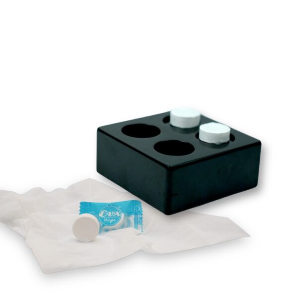 ถาดเรซิ่น ใส่ผ้าอัดเม็ด แบบ 2 ช่อง Resin tray towels